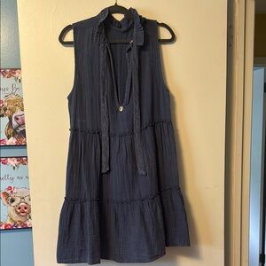 Navy Sleeveless Dress